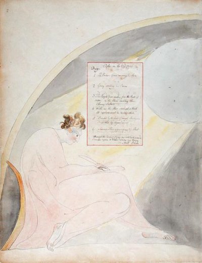 Contents page for Ode on the Spring, from The Poems of Thomas Gray, published in 1797-98 by William Blake